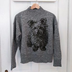 Anthropolgie Moth Terrier Sweater